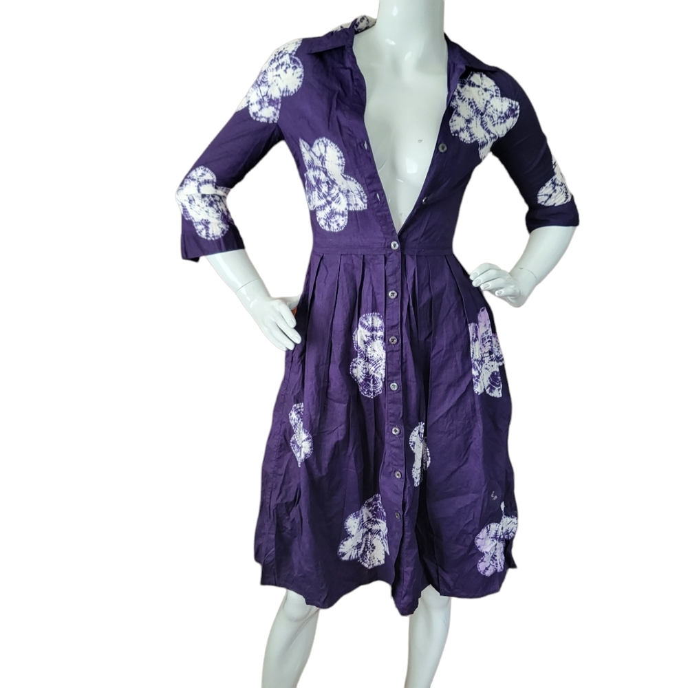 Samantha Sung Cotton Shirt Dress